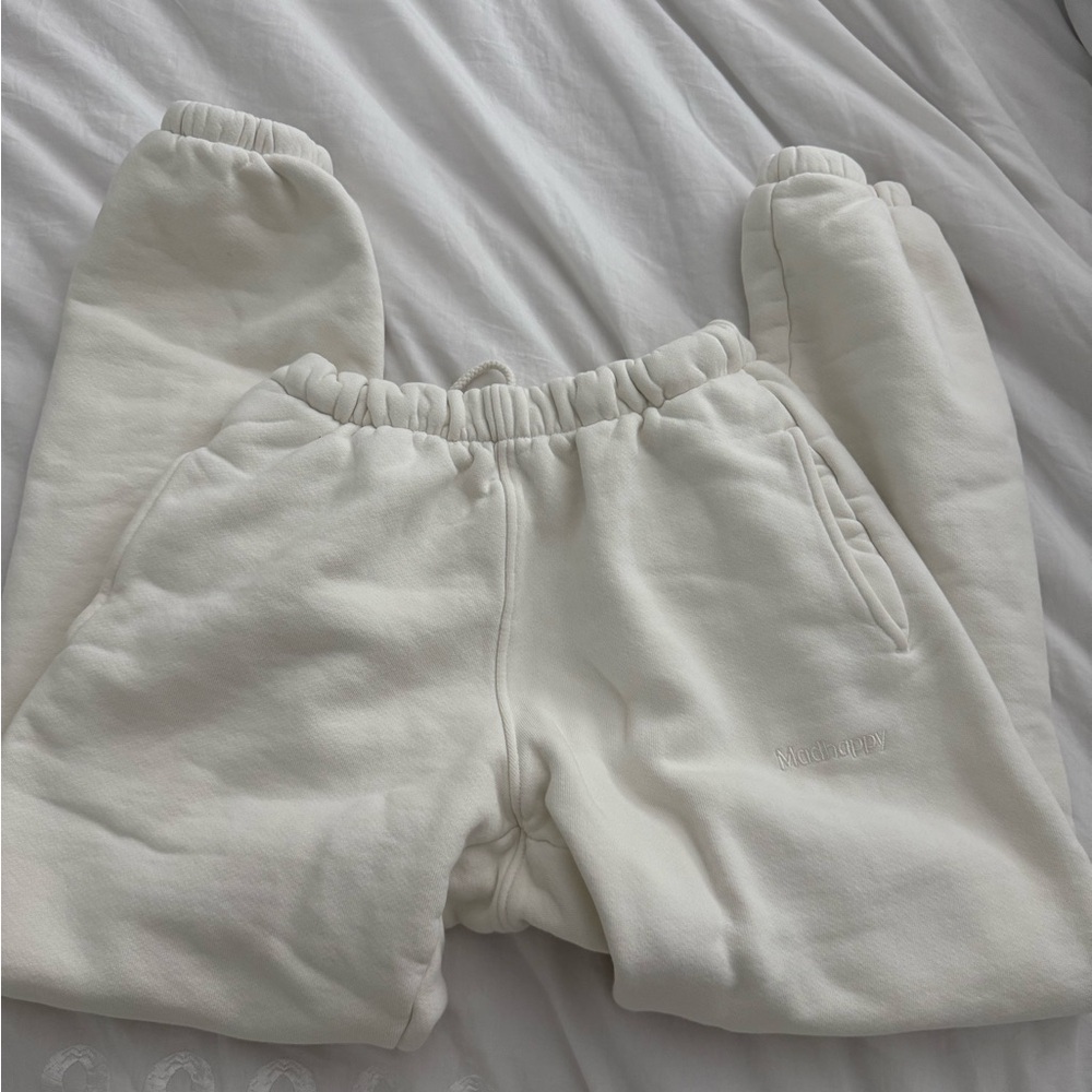 Madhappy Women's White Straight Leg Pants